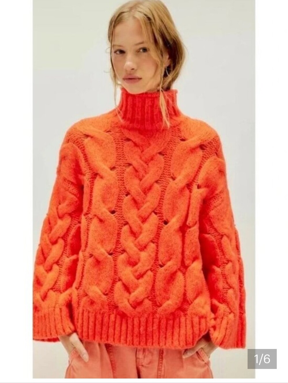 NWT Clementine SoftSpun Cable Knit Pullover